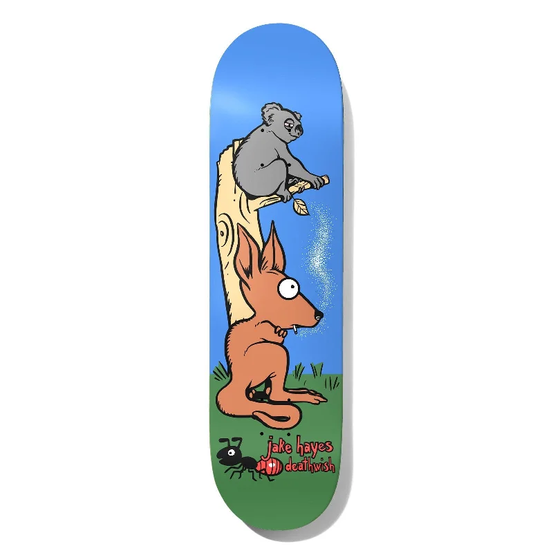 Custom Skateboard Deck With Unique Designs-Deathwish Skateboards Jake Hayes Smoking Roo Skateboarding Deck - 8.00