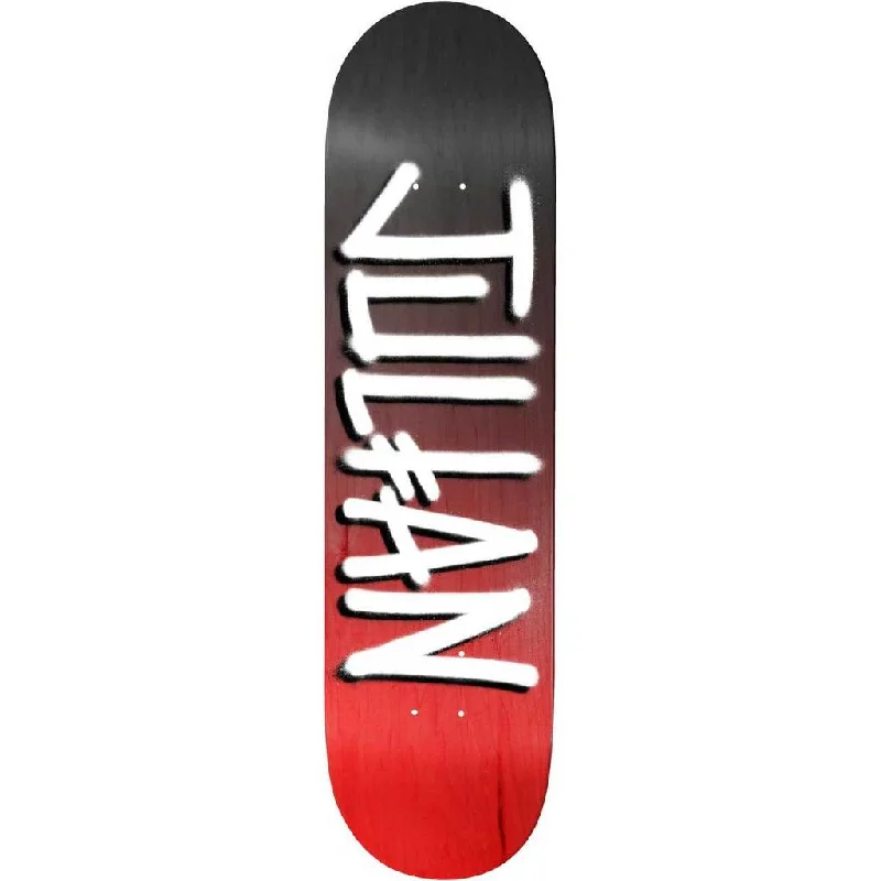 Personalized Longboard Skateboard Deck-Deathwish Skateboards Julian Davidson Black/Red Gang Name Deck - 8.00