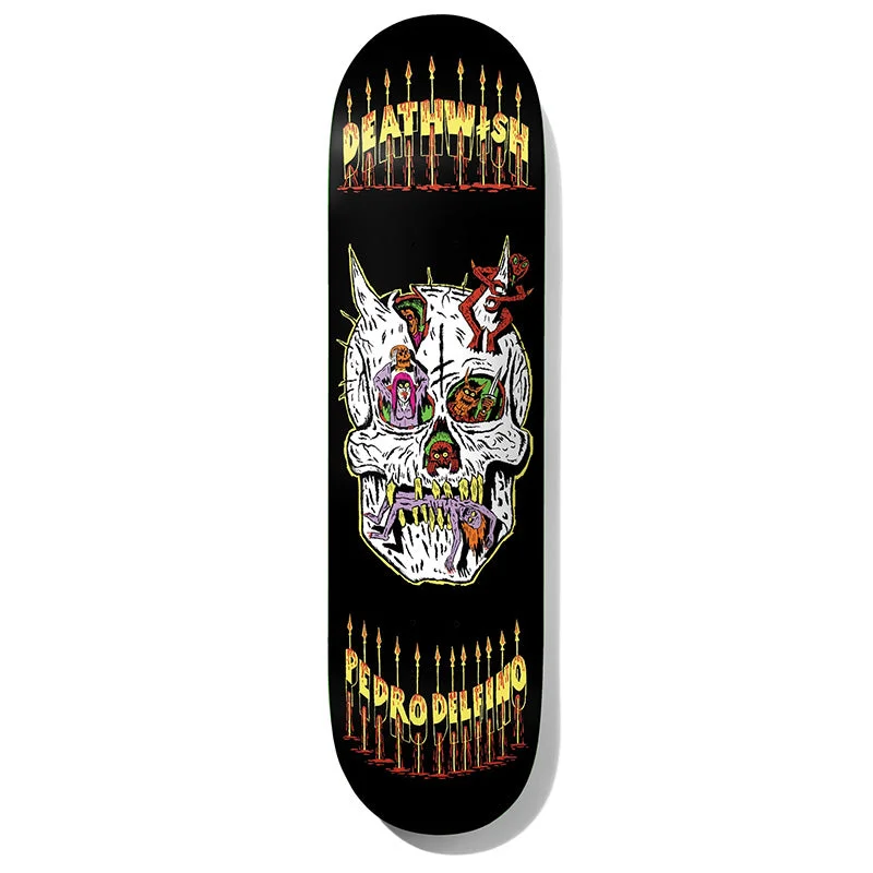 Personalized Skateboard Deck For Cool Skate Designs-Deathwish Skateboards Pedro Delfino Exorcism Failed Skateboard Deck - 8.125