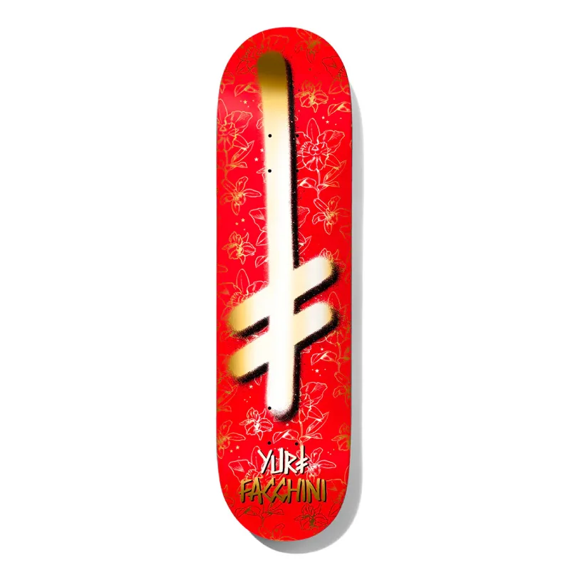 Custom Skateboard Deck For Professional Skaters-Deathwish Yuri Facchini Gang Logo Orchids Skateboard Deck - 8.25