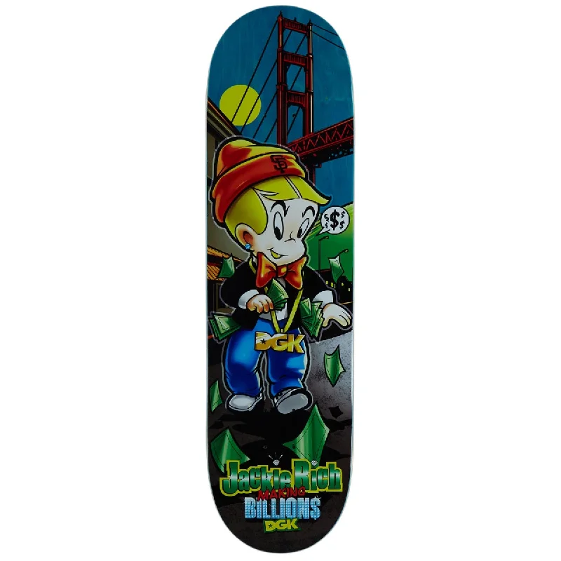 Custom Skateboard Deck With Colorful Designs-DGK Billions Curtin Skateboard Deck - Black - 8.38"