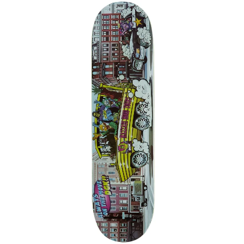 Custom Skateboard Deck For Unique Graphics-DGK Hood Tours Mazzari Skateboard Deck - 8.06"