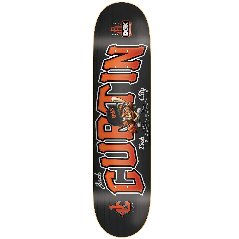 Personalized Skateboard Deck For Artistic Skaters-DGK Jack Curtain Bip City Deck 8.38