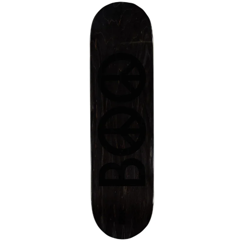 Custom Skateboard Deck For Custom Stains-DGK Peace Boo Skateboard Deck - Black II - 8.25"