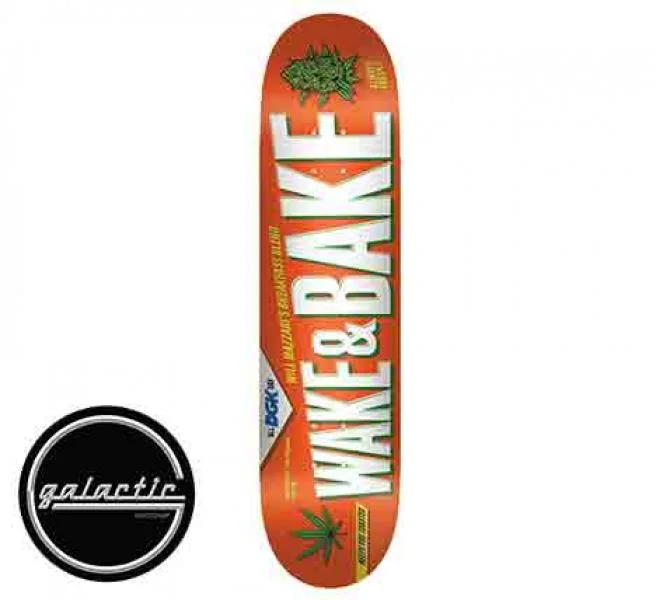 Personalized Skateboard Deck For High Performance-DGK Wake & Bake Mazzari Deck 8.25"