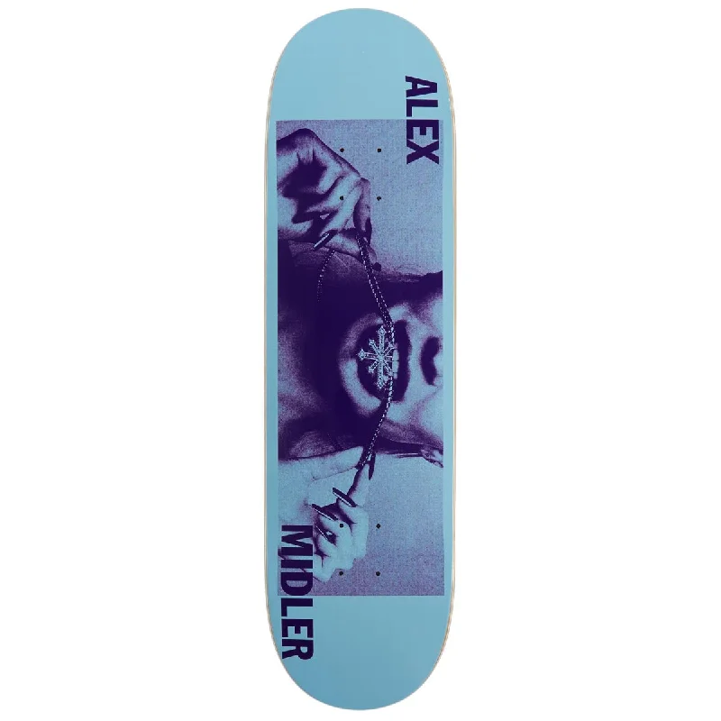 Personalized Skateboard Deck For Custom Graphics-Disorder Girl And Chain Skateboard Deck - Blue - 8.50"