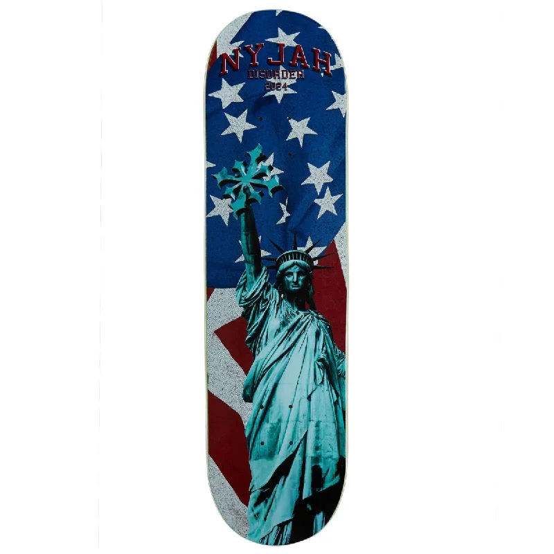 Custom Skateboard Deck For Street Skating-Disorder Statue Of Chaos Nyjah Skateboard Deck - Assorted - 8.25"