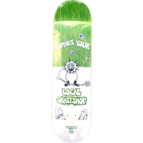 Personalized Skateboard Deck For Cool Rides-DLX Mike Gigliotti LIMITED Skate Shop Day Skateboard Deck Green 8.25"