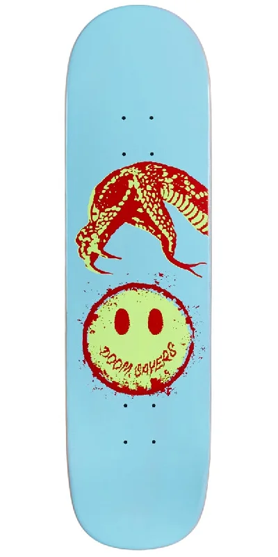 Personalized Skateboard Deck For Signature Graphic Design-Doom Sayers Never Bite Square Tail Skateboard Deck - Blue - 8.50"