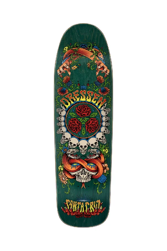 Personalized Skateboard Deck For Trendy Designs-Dressen Rose Crew Three Shaped 9.31in x 32.36in Santa Cruz Decks