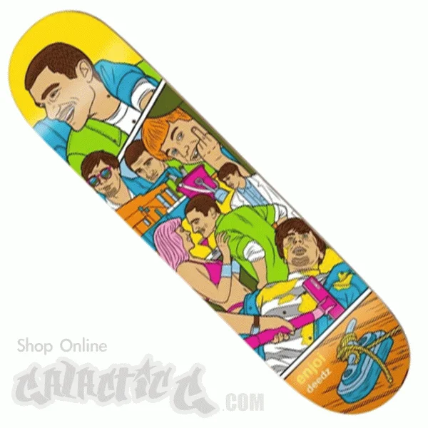 Personalized Skateboard Deck For Long Rides-Enjoi Weekend at Louie's Deedz R7 Deck 8.375"