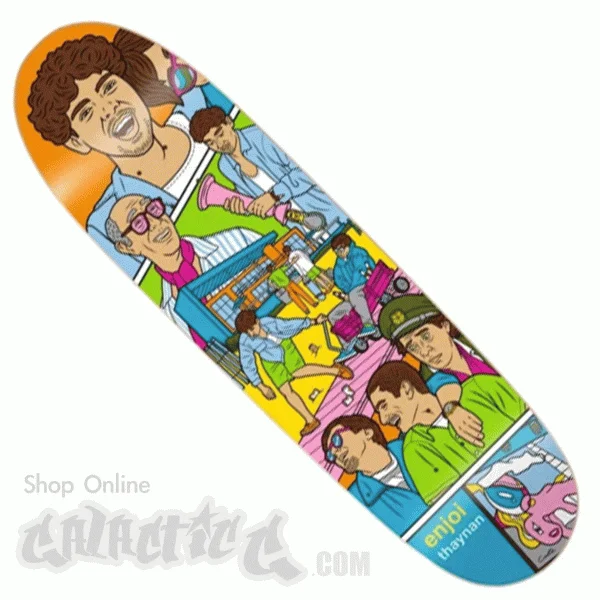 Personalized Skateboard Deck For Young Skaters-Enjoi Weekend at Louie's Thaynan R7 Deck 8.75"