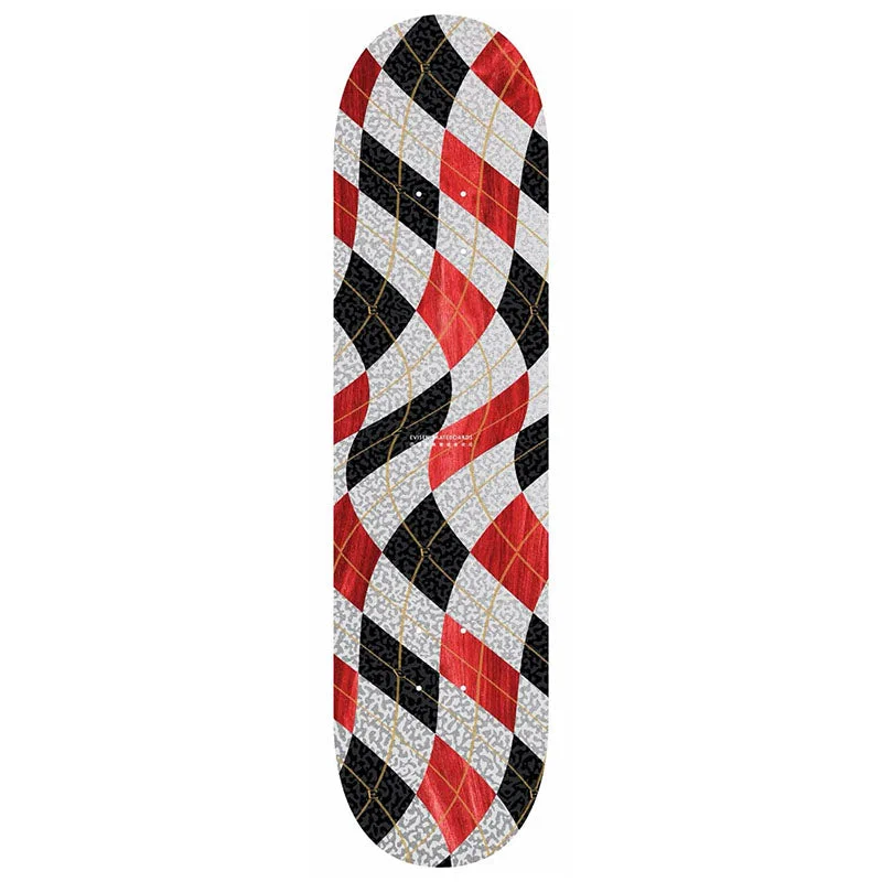 Personalized Skateboard Deck For Outdoor Use-Evisen Bent Argyle 8.5" Deck