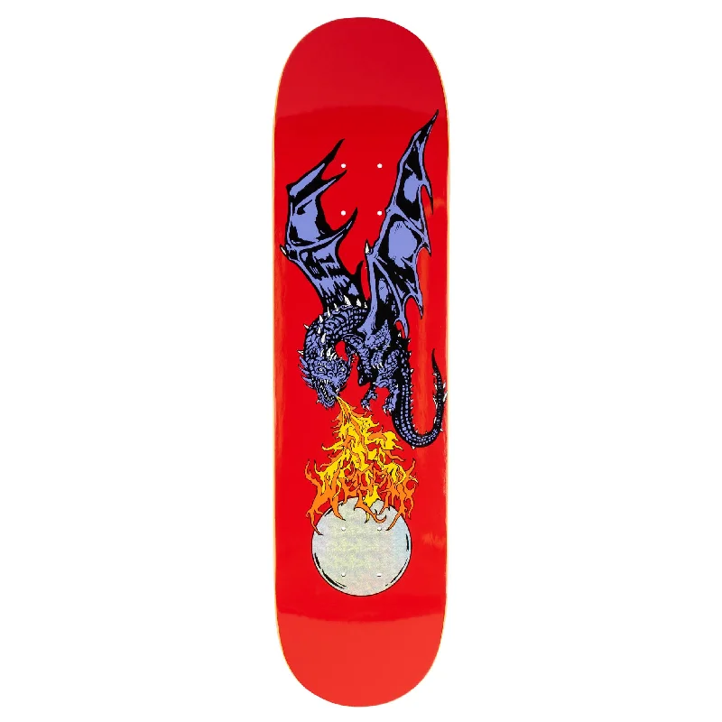 Personalized Skateboard Deck For Signature Styles-Firebreather on Popsicle - Red/Prism Foil - 8.0"