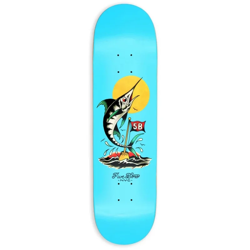 Custom Skateboard Deck For Colorful Boards-Fish Series Manhattan Marlin 7.75