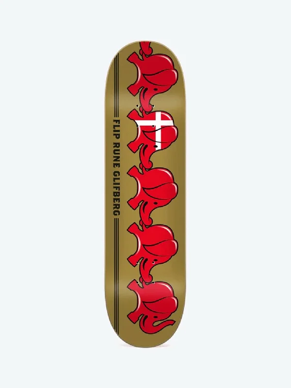 Personalized Skateboard Deck For Trendy Art-Flip Glifberg Elephants Skateboard Deck - 8.625"