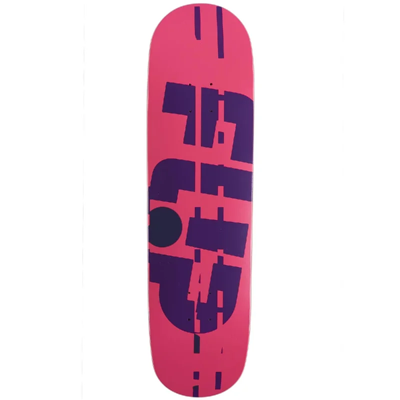 Custom Skateboard Deck For Extreme Skateboarding-Flip Team Glitch Skateboard Deck - Pink - 8.25"