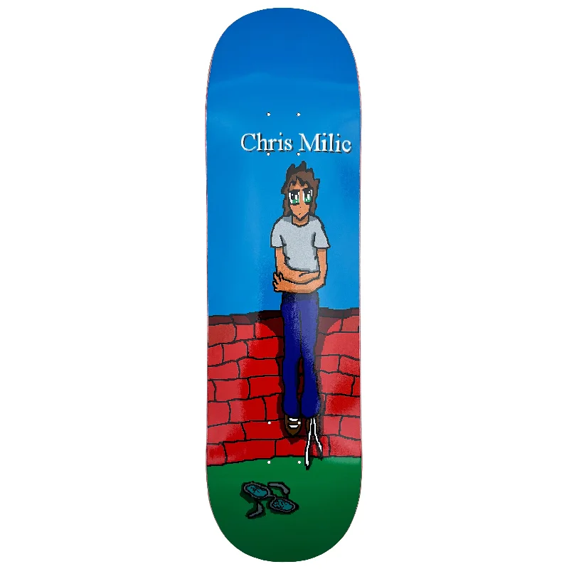 Personalized Skateboard Deck For Signature Designs-Frog Broken Glasses Chris Milic Deck 8.38