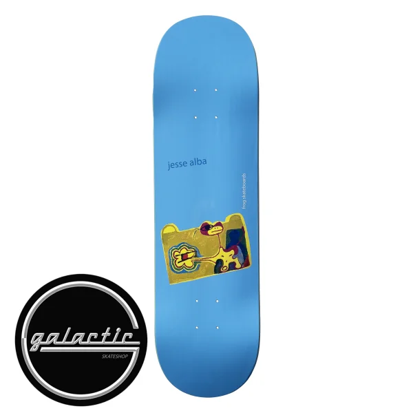 Personalized Skateboard Deck With Abstract Art-Frog Painting (Jesse Alba) Deck 8.38"