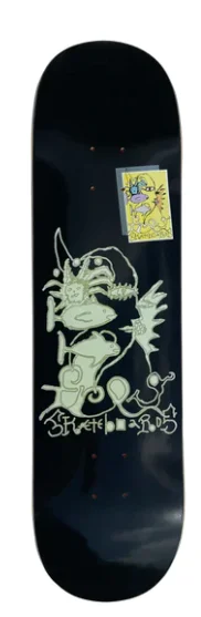 Custom Skateboard Deck For Street Skaters-Frog Queen of Frog Land Deck 8 in