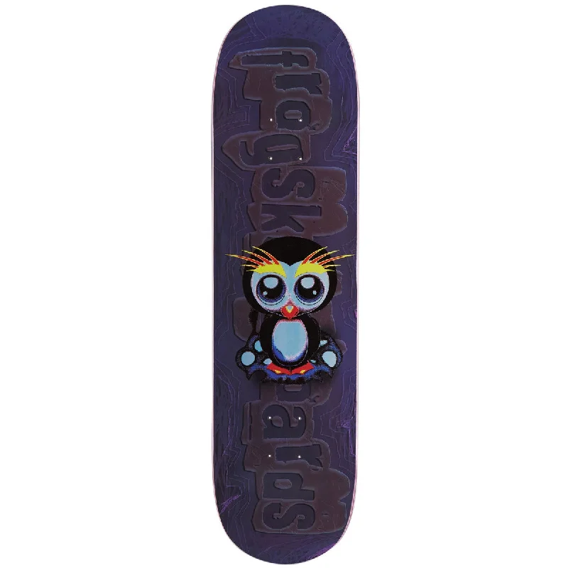 Custom Skateboard Deck For Pop Culture Designs-Frog Secret Penguin Frankie Decker Skateboard Deck - Dark Blue - 8.18"