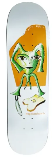 Personalized Skateboard Deck For Custom Skating-Frog Skateboards Toast Chris Milic Skateboard Deck 8.38 in