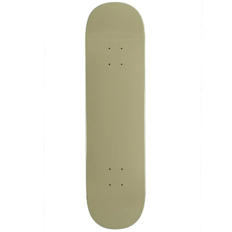 Custom Skateboard Deck For Special Orders-Fucking Awesome Khaki Stamp Embossed Skateboard Deck - 8.00"