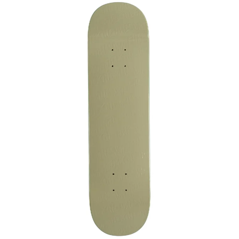 Personalized Skateboard Deck For Sports Fans-Fucking Awesome Khaki Stamp Embossed Skateboard Deck - 8.25"