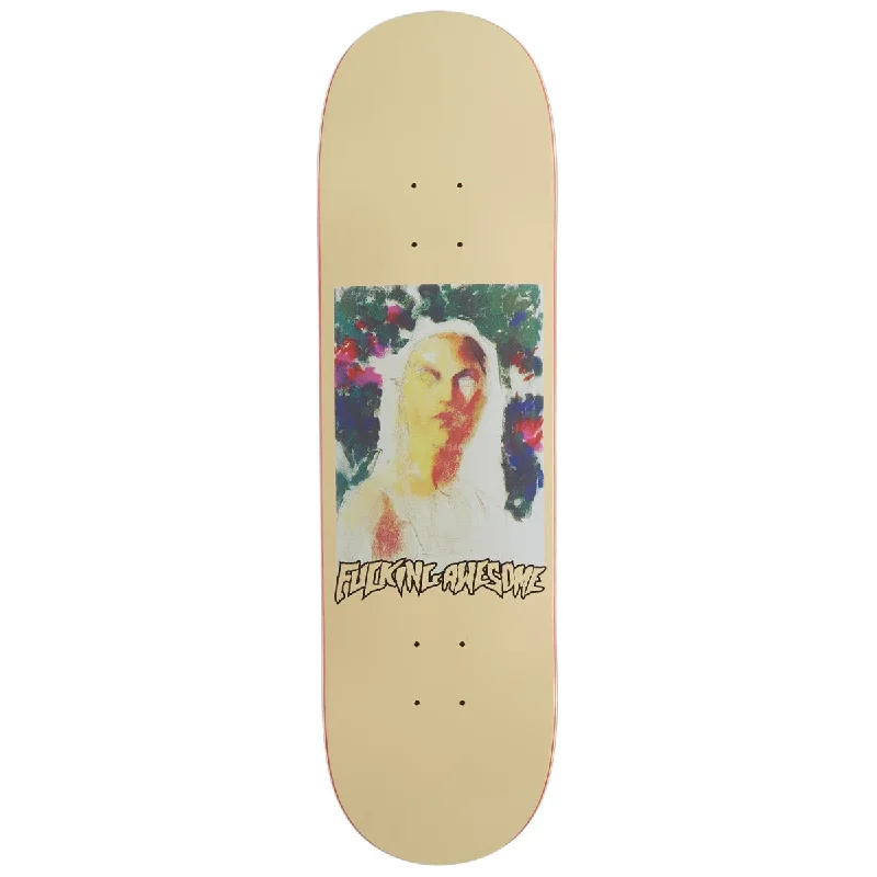 Custom Skateboard Deck For Trick Skaters-Fucking Awesome Painted Woman Skateboard Deck - 8.50"