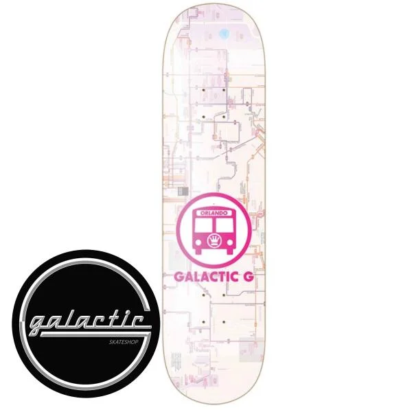 Personalized Skateboard Deck For Performance Boards-Galactic G Central Deck 8.0"