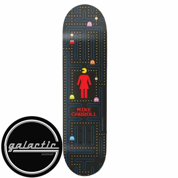 Personalized Skateboard Deck With Urban Artwork-Girl Carroll Pac-Man Deck 8.375"