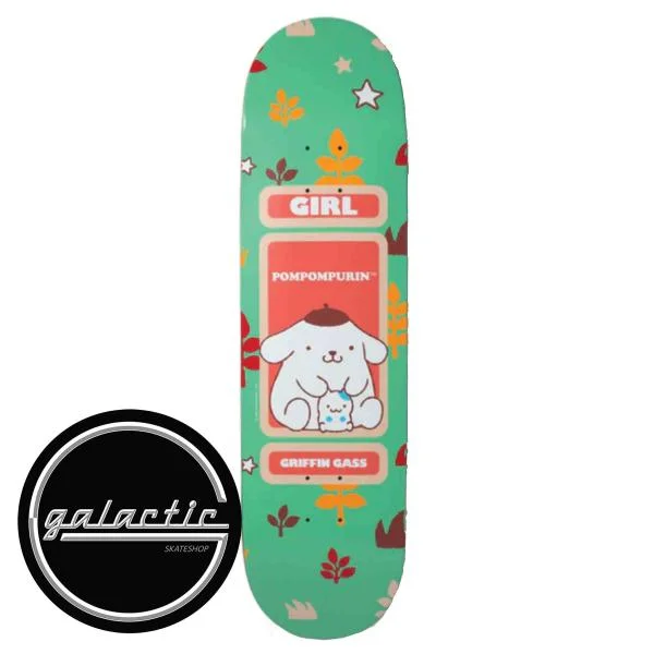 Personalized Skateboard Deck Designs-Girl Gass Hello Kitty And Friends Deck 8.25"