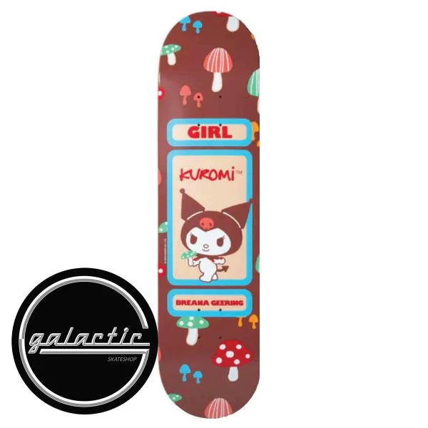 Personalized Skateboard Deck For Performance Boards-Girl Geering Hello Kitty And Friends Deck 8.0"