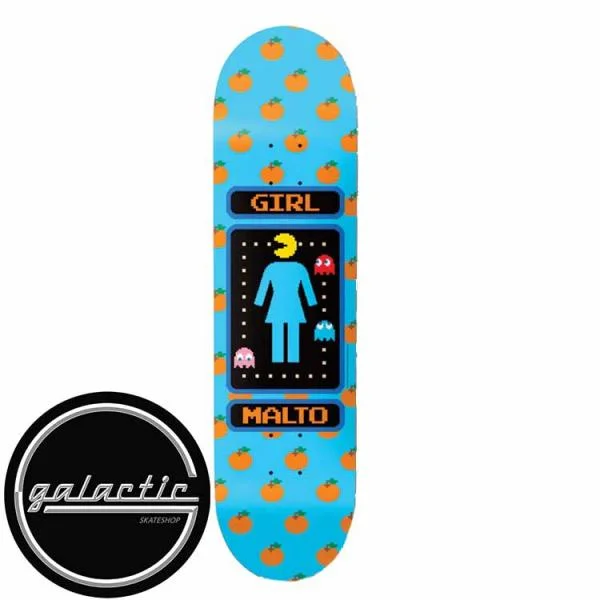 Custom Skateboard Deck For Custom Logo Designs-Girl Malto Pac-Man Deck 8.5"