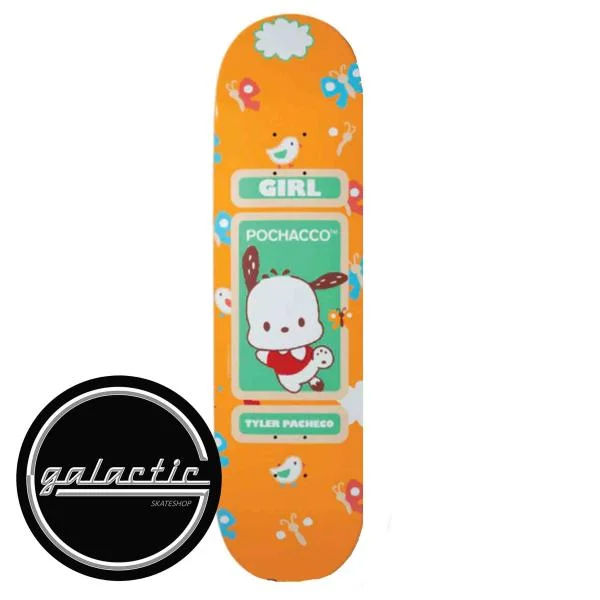 Custom Skateboard Deck For Tricks-Girl Pacheo Hello Kitty And Friends Deck 8.0"