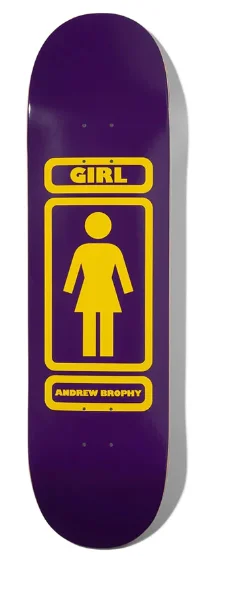 Custom Skateboard Deck For High-Speed Skateboarding-Girl Skateboards Andrew Brophy 93 Til Deck 7.75 in