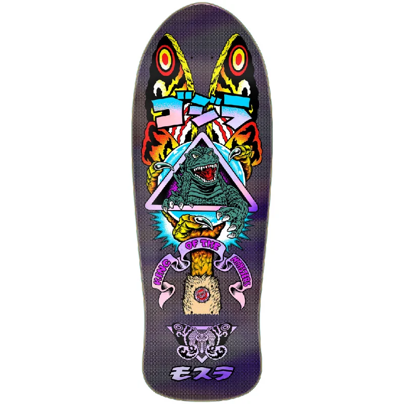 Custom Skateboard Deck For High-Speed Rides-Godzilla x Santa Cruz 10.538" Mothra Natas Skateboard Deck