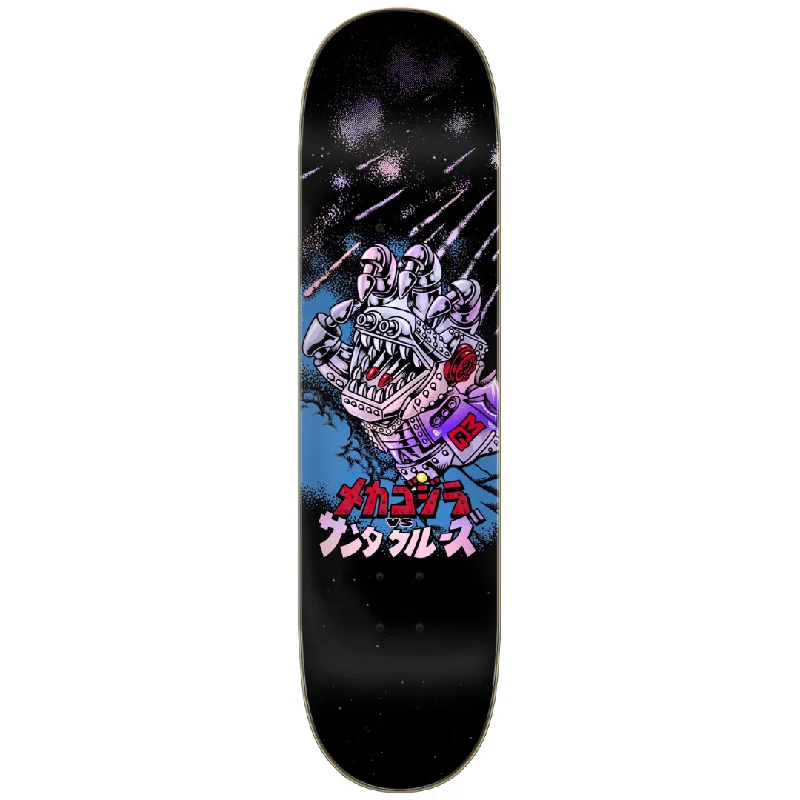 Personalized Skateboard Deck For Artistic Skateboards-Godzilla x Santa Cruz 8.0" Mecha Hand Skateboard Deck