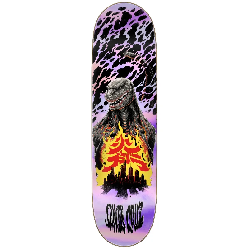 Custom Skateboard Deck For Smooth Rides-Godzilla x Santa Cruz 8.5" Shin Knox Firepit Skateboard Deck