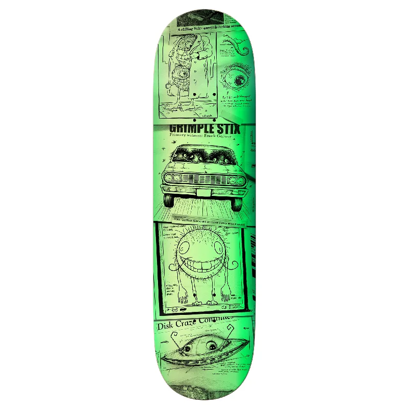 Personalized Skateboard Deck With Pop Culture Graphics-Grimple Stix Gerwer Sightings Deck - 8.5