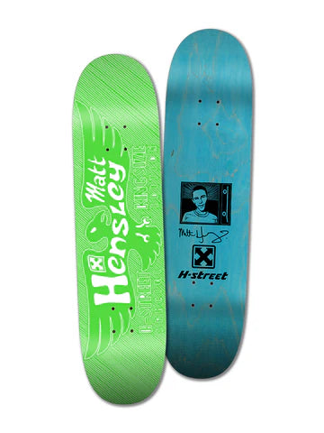 Personalized Skateboard Deck For Skater Art Designs-H-Street - Matt Hensley - Kingsize Eagle Blockprint - 8.5 Street