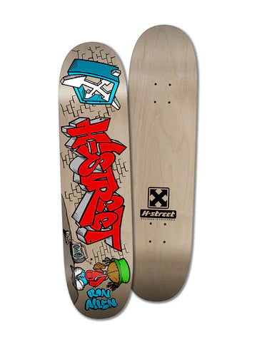 Personalized Skateboard Deck For Custom Graphics Design-H-Street - Ron Allen - Graffiti Puppet - 8.25