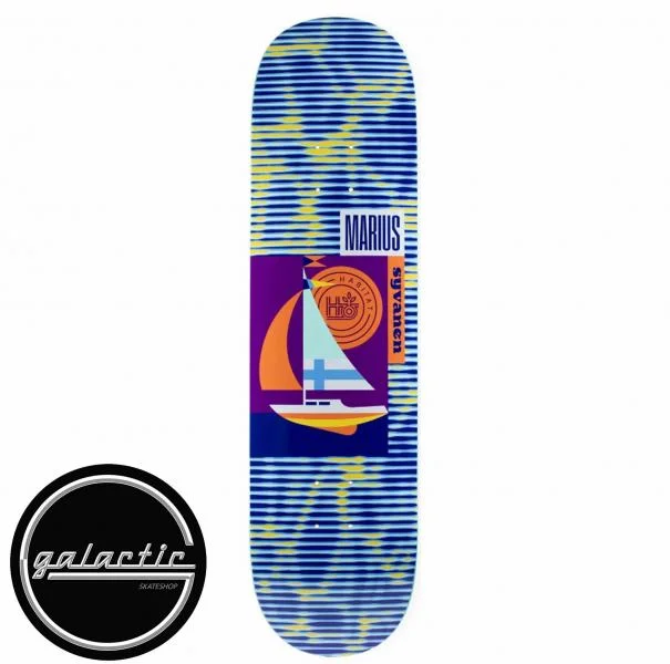 Custom Skateboard Deck For Smooth Decks-Habitat Marius Syvanen Rising Tides Deck 8.25"