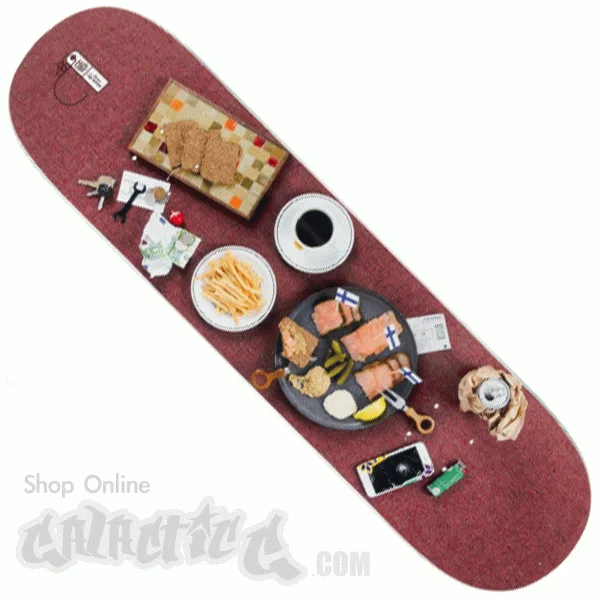 Personalized Skateboard Deck With Animal Designs-Habitat Maruis Place Setting Deck 8.25"