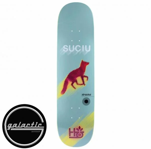 Custom Skateboard Deck With Professional Graphics-Habitat Suciu Speed Test (Twin) Deck 8.375"