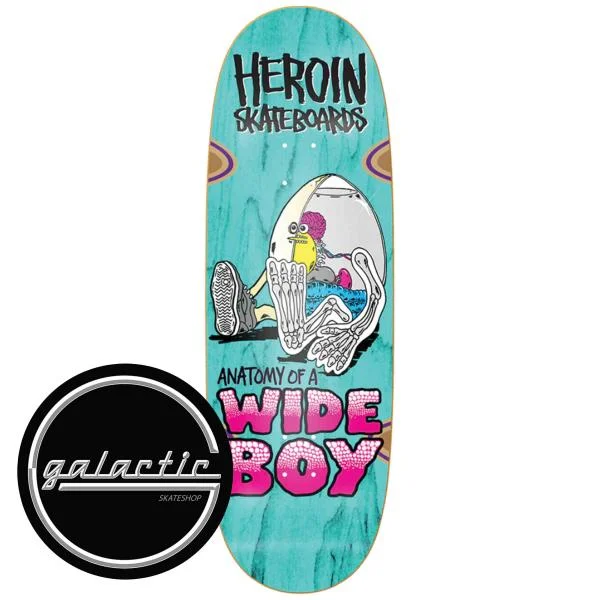 Personalized Skateboard Deck For Graphic Artists-Heroin Anatomy Of A Wide Boy Deck 10.4"