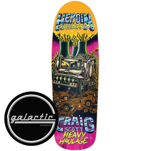 Personalized Skateboard Deck For Skate Deck Art-Heroin Craig Questions Heavy Haulage Deck 9.5"