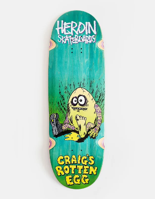 Personalized Skateboard Deck With Special Paintings-Heroin Craig Questions Rotten Egg Skateboard Deck - 10"