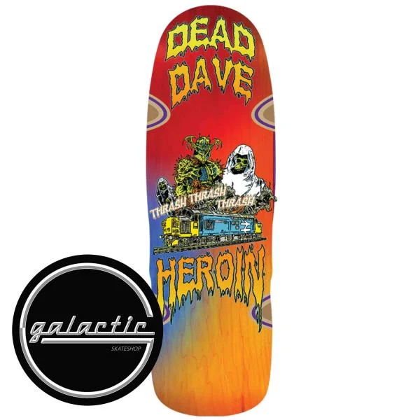 Personalized Skateboard Deck For Trendy Riders-Heroin Dead Dave Ghost Train Deck 10.1"