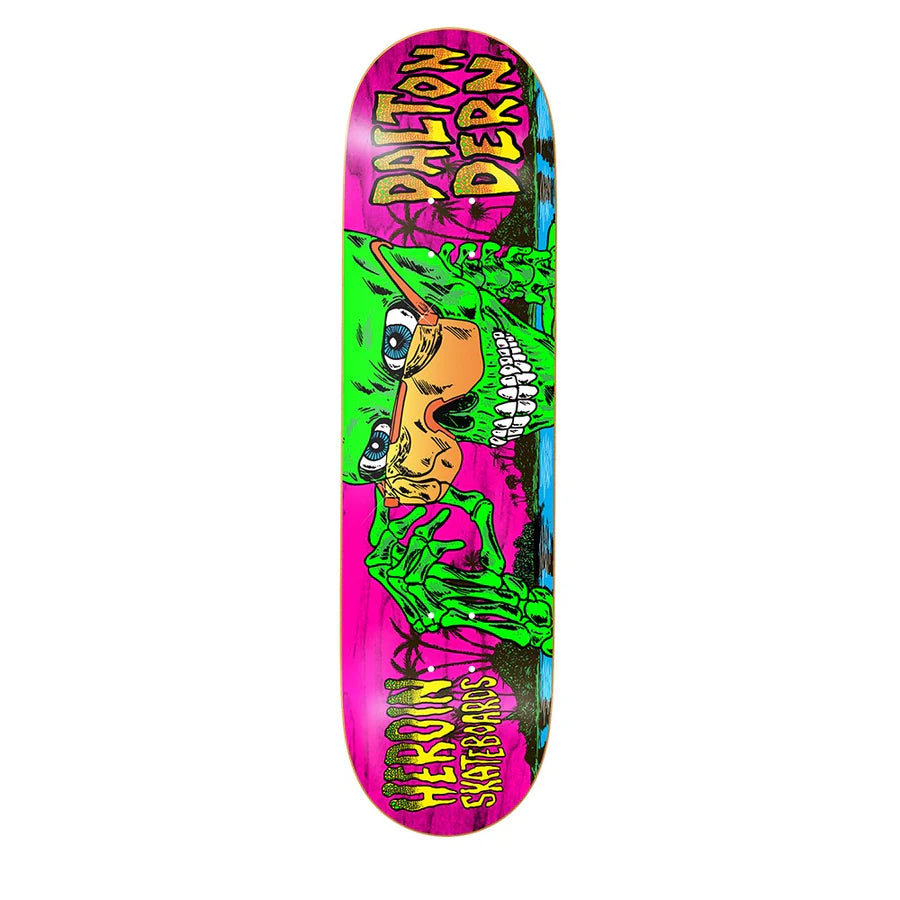 Personalized Skateboard Deck For Fast Rides-Heroin - Dern - Skeleton - 8.5